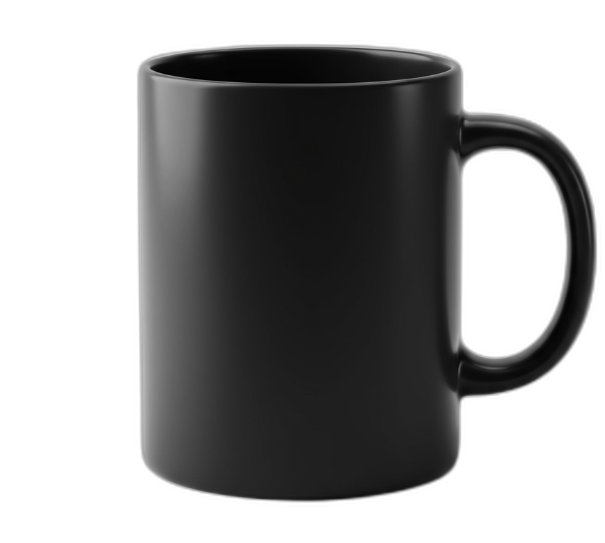 Black Mug mockup