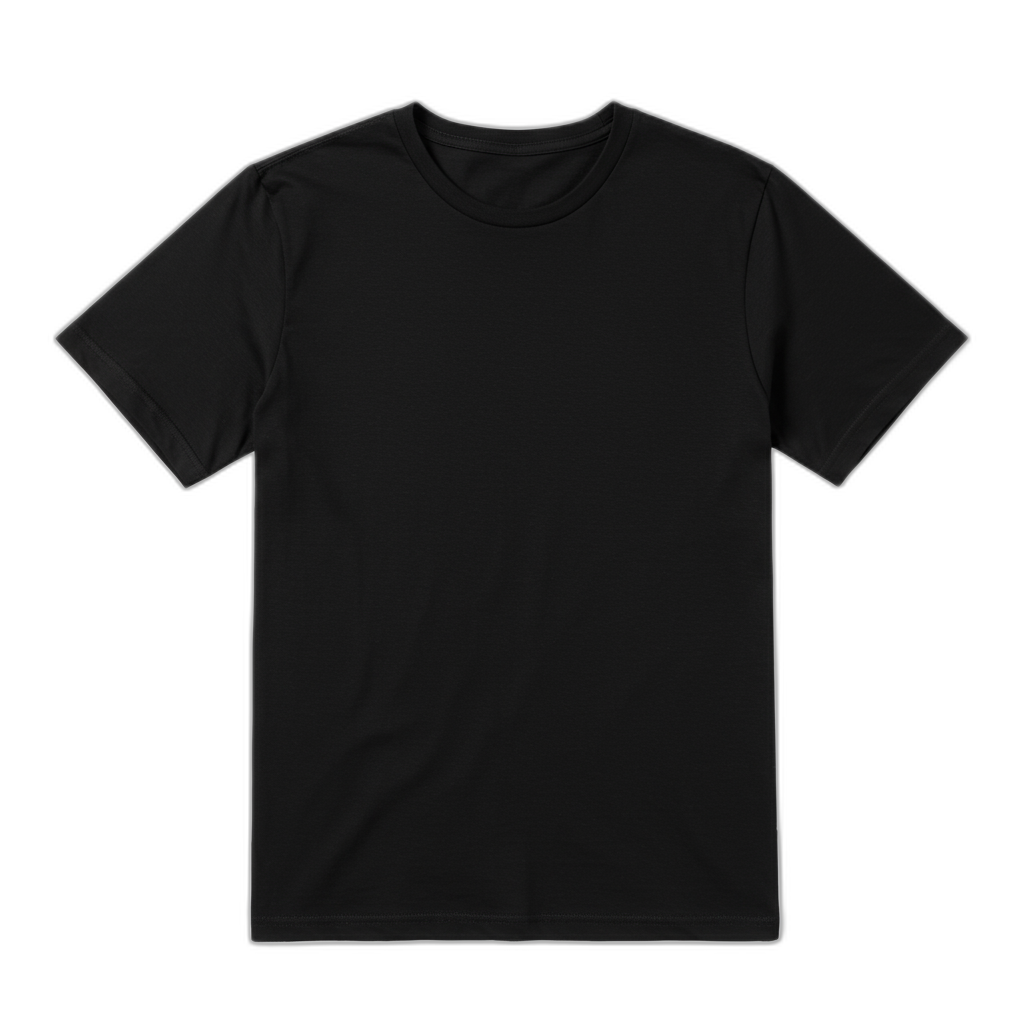 Black T-shirt mockup